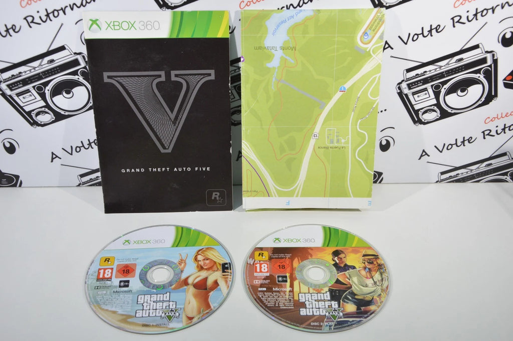 Grand Theft auto V Xbox 360 con mappa