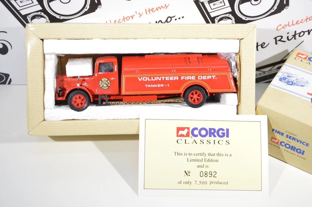 White Tanker Volunteer fire dept Corgi Classics 98452