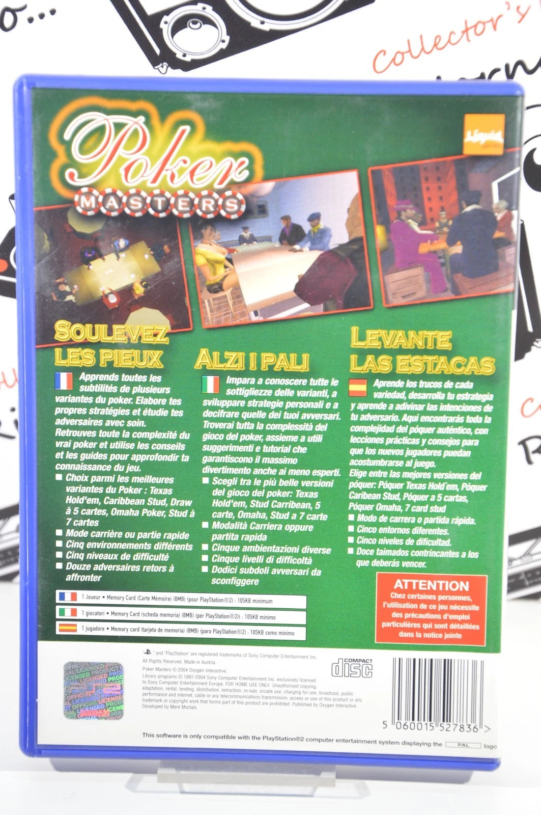 Poker Masters Playstation 2