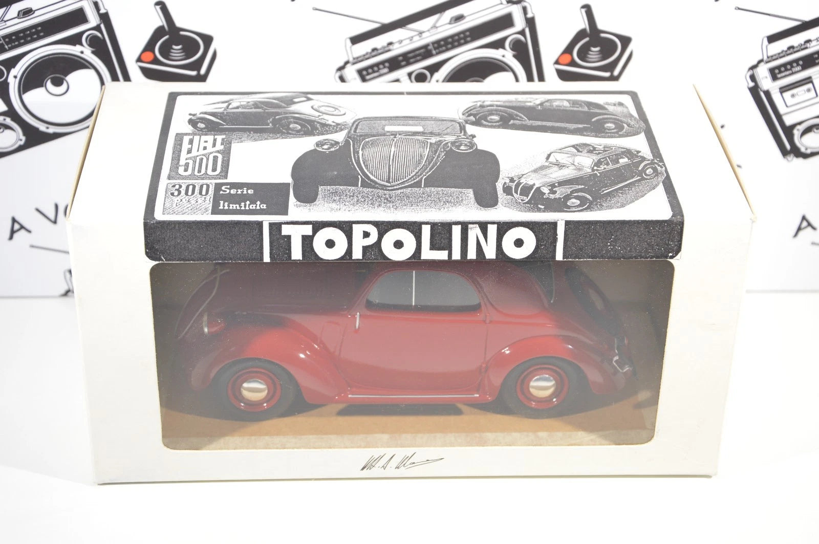 Fiat 500 Topolino Mamone scala 1:18 resina edizione limitata 300 pezzi