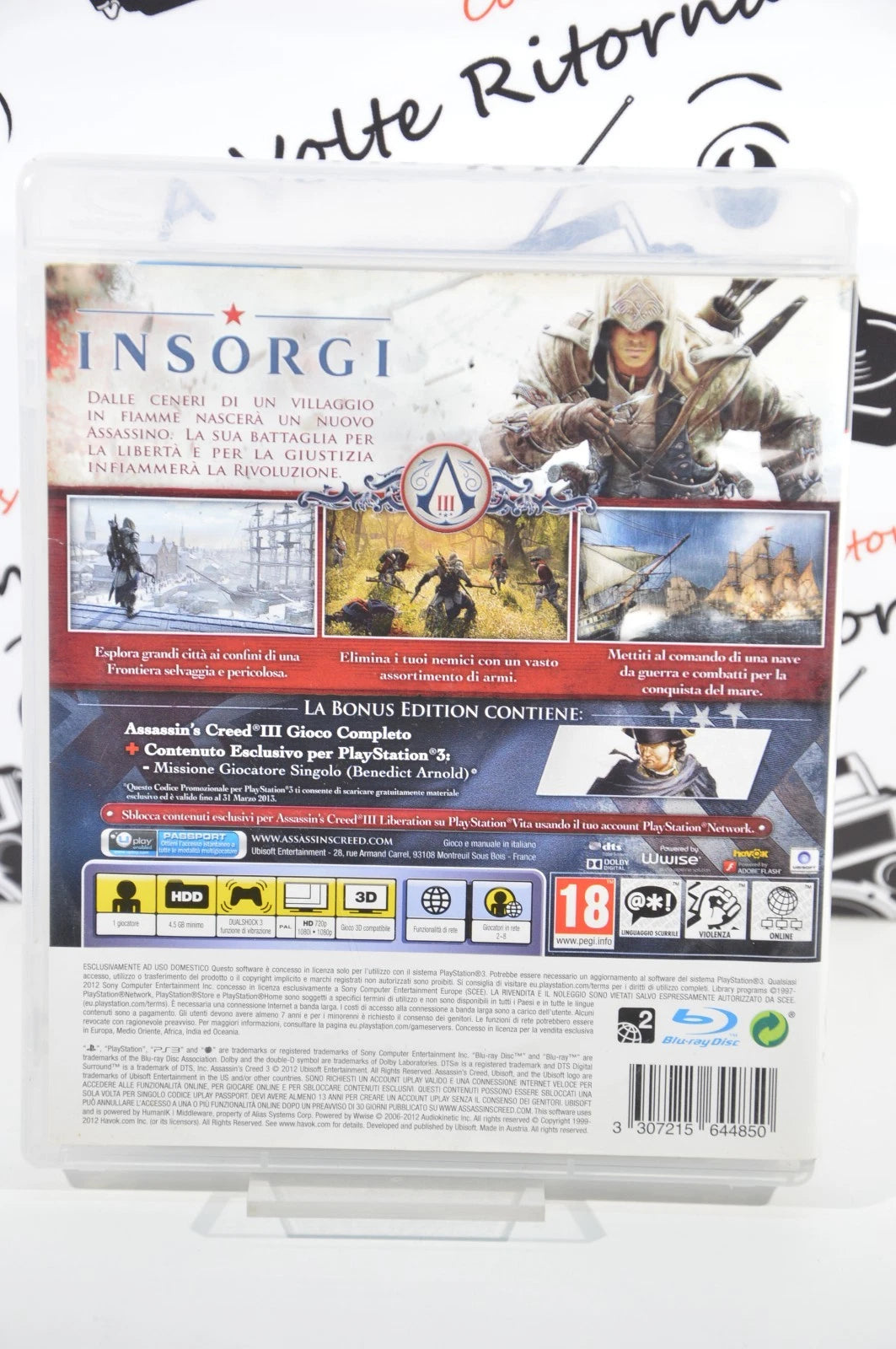 Assassin's Creed III Playstation 3